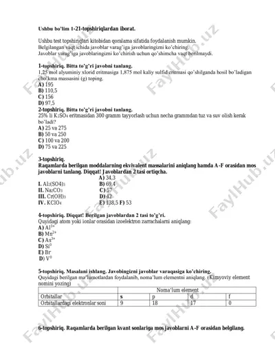 kimyo sertifikat — PDF