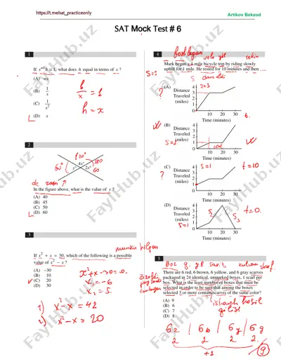 sat - mock test # 6-yechimi — PDF
