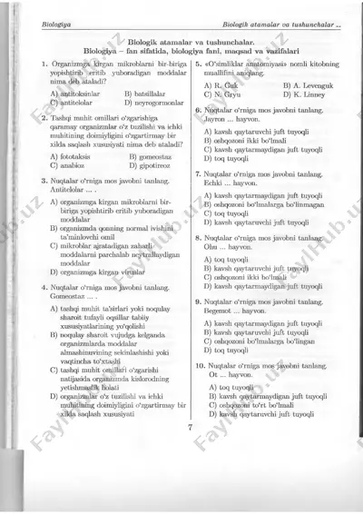 biologiyadan dtm 2019 to'plam (1) — PDF