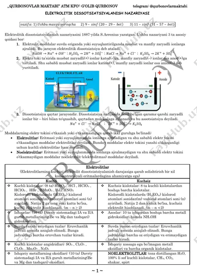 elektrolitik disssotsiatsiyalanish-2021 — PDF