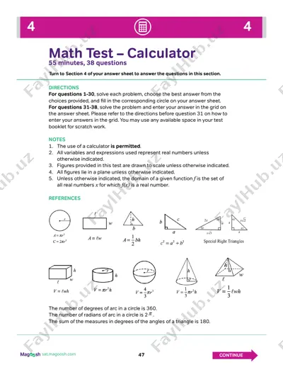 sat - practice test # 6 — PDF