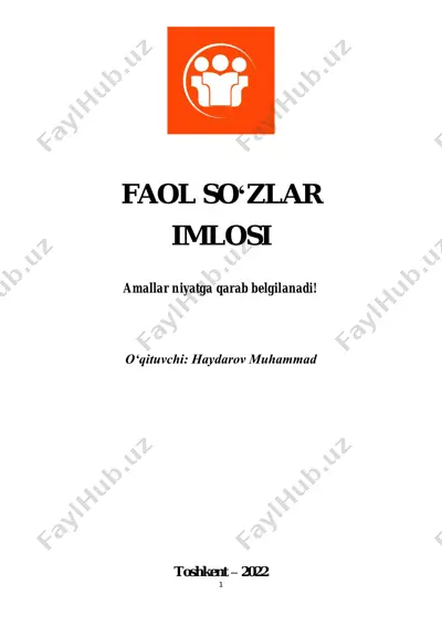 faol so'zlar imlo lug'ati 2022 — PDF