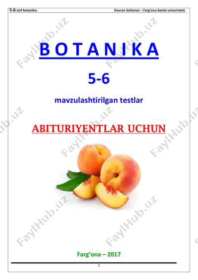 5-6 botanika test sultonov 2 — PDF