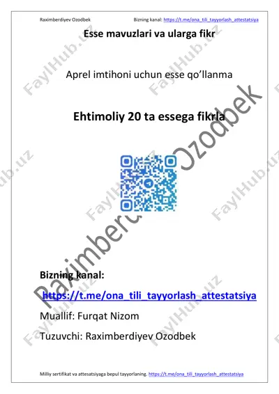 esse mavuzlari va ularga fikr 3-qism — PDF