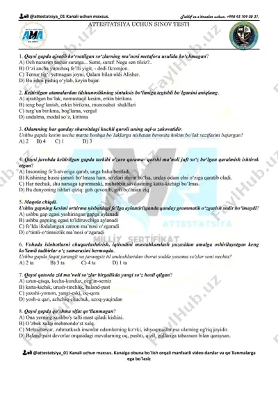 attestatsiya repititsion test 22.... — PDF