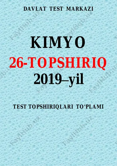 28-gumon kimyo test yangi baza — PDF