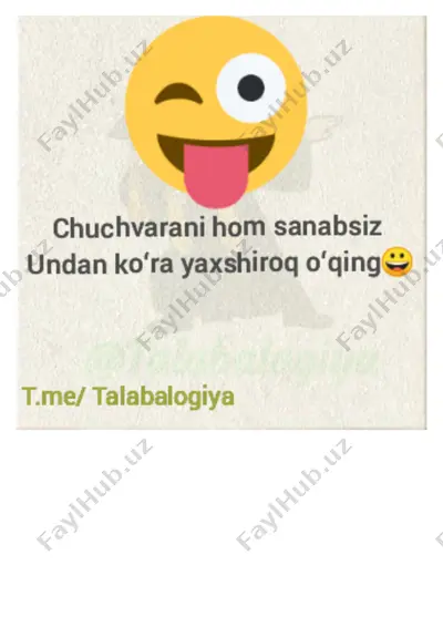 @talabalogiya imtixonsiz qabul yoʻnalishlar — PDF