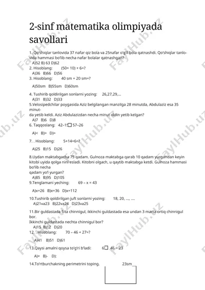 2-sinf — DOCX