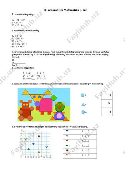 2_sinf_matematika_10_nazorat_ishi_test_va_yozma_ish_yakuniy — DOCX