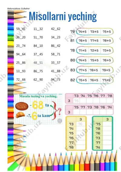 1-2-uchun tatil topshiriqlari — PDF