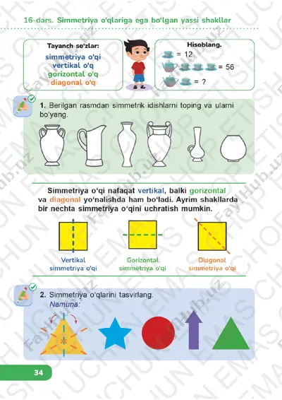 matematika 1-sinf 4-chorak 16-20-darslar — PDF