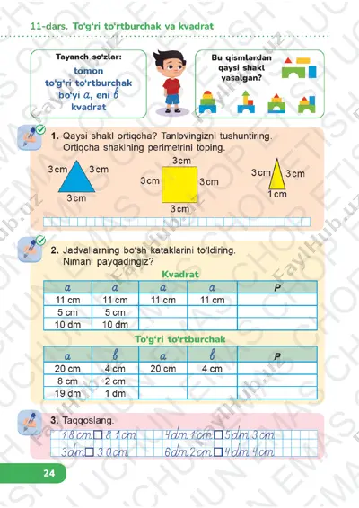 matematika 1-sinf 4-chorak 11-15-darslar — PDF