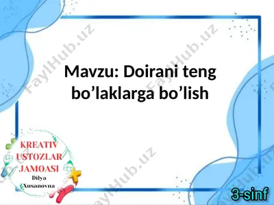 26-dars matematika 3-sinf — PPTX