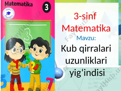 3-sinf matematika 19-dars 3-chorak — PPTX
