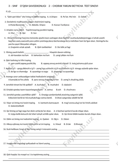 3_sinf_o'qish_savodxonligi_2_chorak_yakuni_bo'yicha_@gulchehramirhomidovna — DOCX