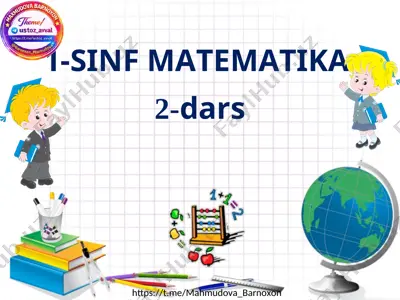 1-sinf matematika 2-dars — PPT