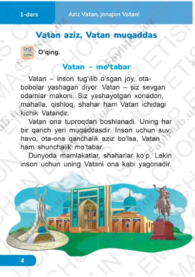 o‘qish savodxonligi 1-sinf 1-4-darslar — PDF
