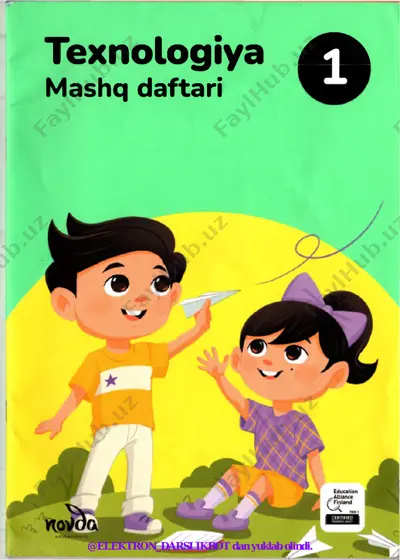 1 sinf texnologiya (mashq daftari) (@elektron_darslikbot) — PDF