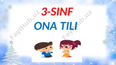 ona tili 3-sinf 2-chorak 15-dars @gulchehramirhomidovna — PPTX