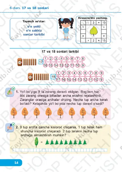 matematika 1-sinf (2) 6-10-darslar — PDF