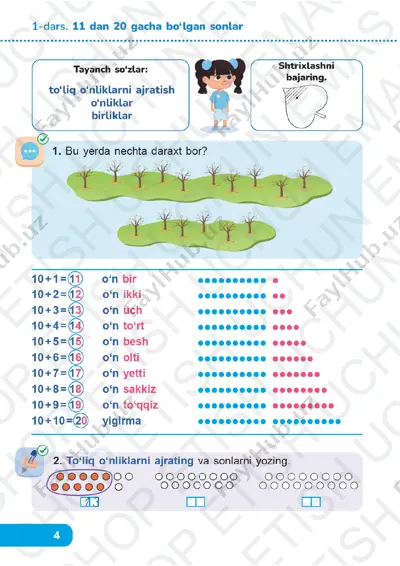 matematika 1-sinf (2) 1-5-darslar — PDF