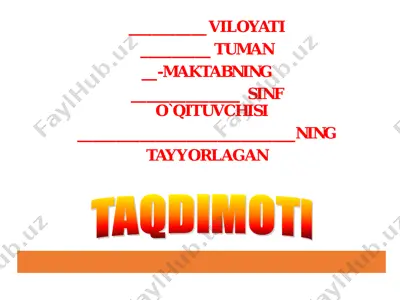 bir bo‘lsak – yagona xalqmiz, birlashsak – vatanmiz — PDF