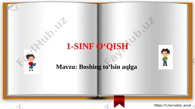 1-sinf o‘qish 3-bo'lim 3-dars — PPTX