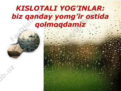 kislotali yomg'irlar — PDF