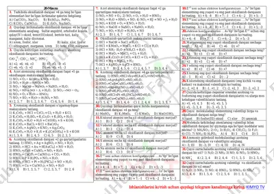 __________________tema 20 (o'ksidlanish qaytarilish) — PDF