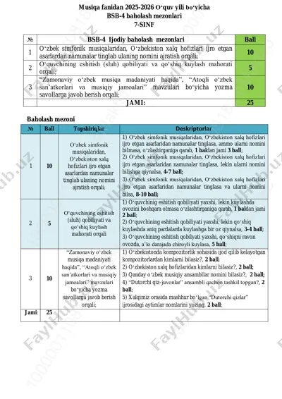 7-sinf musiqa 4-bsb @summativ_formativ_baholash — PDF