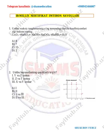 18-mock — kimyo — PDF