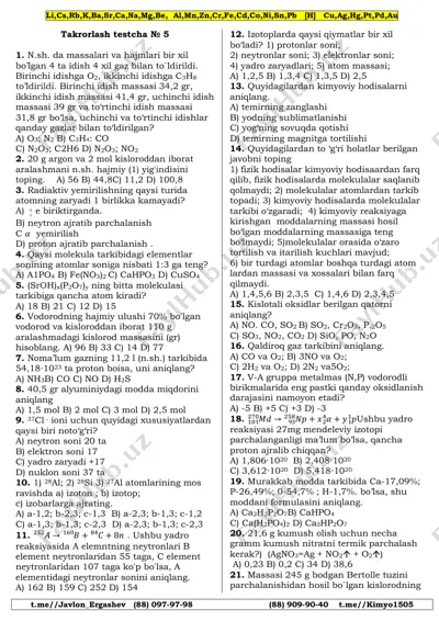 takrorlash testcha 36 talik_075936 — PDF