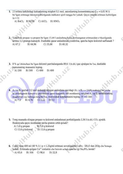kimyo milliy sertifikat 43-talik (javobli) — PDF
