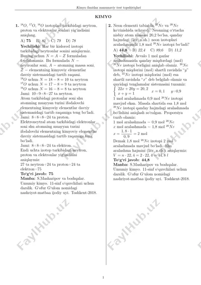 kimyo — PDF