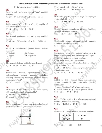 ms kimyo 2025 — PDF