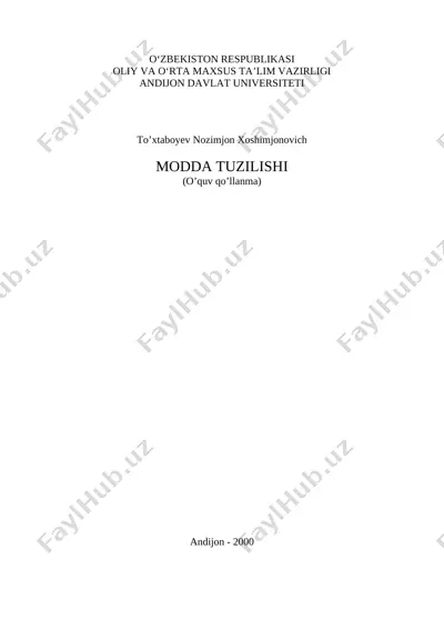 modda tuzilishi struk — DOC