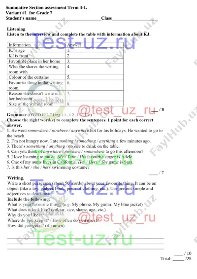 grade 7 term 4 bsb 1 var 1 — DOCX