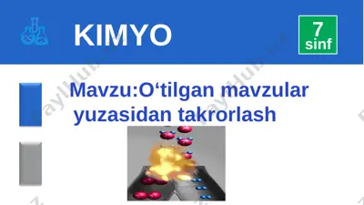 7-sinf 8-mavzu — PPT