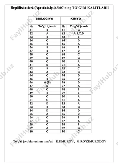 rt - 7 (to'g'ri javoblari)pdf — PDF
