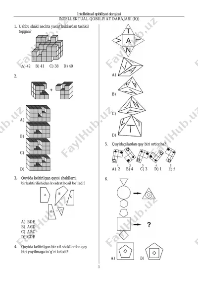 intellektual qobiliyat darajasi (iq) — PDF