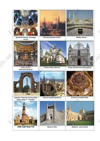 me'moriy inshootlar rasm 7-jahon — PDF