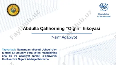 7-sinf adabiyot — PPTX