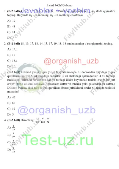 8 sinf algebra chsb-4 demo — DOCX