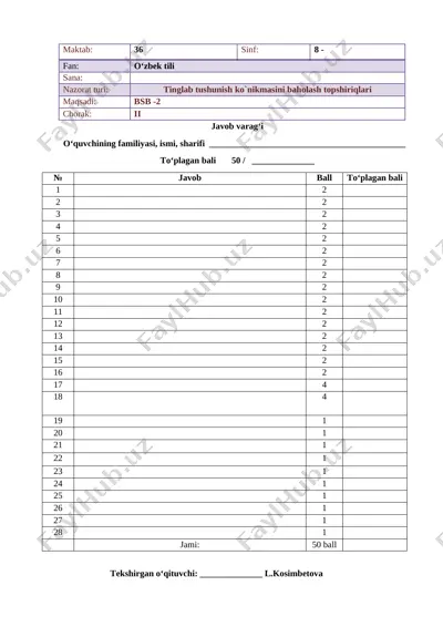 8-sinf o'zbek tili 2-bsb @summativ_formativ_baholash — DOCX