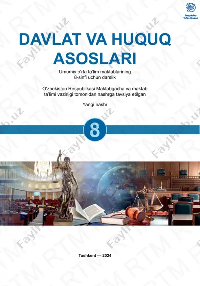 8-sinf huquq 2-chorak — PDF