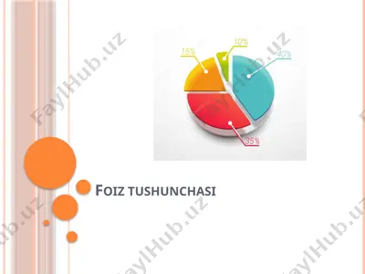 foiz tushunchasi — PPTX
