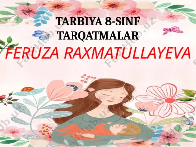 8-s tarqatma — PPTX