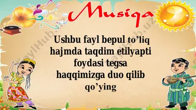 5 sinf musiqa ko'rgazmalar yillik — PDF