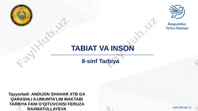 8-s tabiat va inson — PPTX