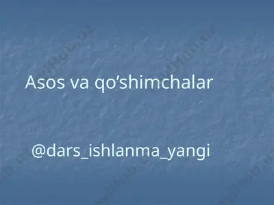 5-sinf ona tili 61.asos va qo‘shimchalar imlosi 1+ — PPTX
